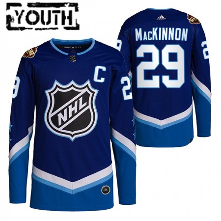 Dětské Hokejový Dres Colorado Avalanche Nathan MacKinnon 29 2022 NHL All-Star Modrý Authentic